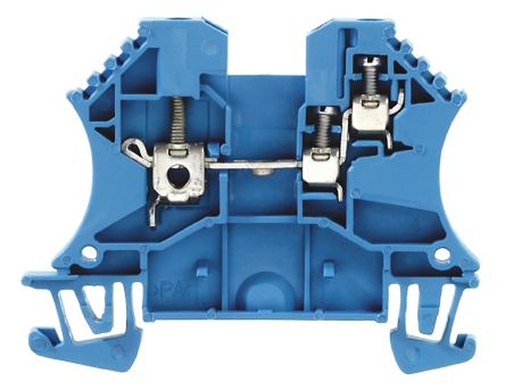 Weidmüller 1024780000 W Series Feed Through Terminal Block Blue, 1.5mm², 1-Level, Screw