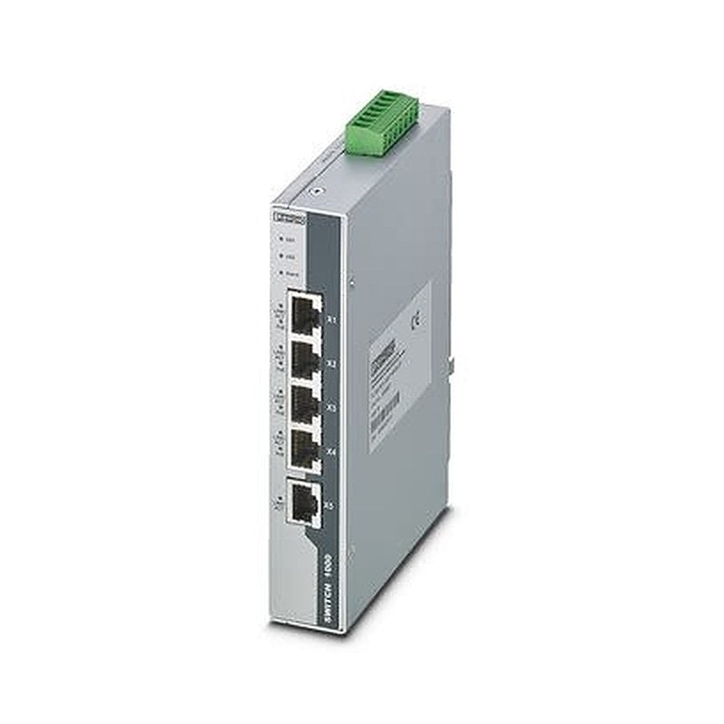 Phoenix Contact FL SWITCH Unmanaged 5 Port Industrial Ethernet Switch Power Over Ethernet