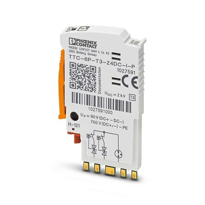 Phoenix Contact, TTC Surge Protection Plug 30V dc Maximum Voltage Rating 1 A Maximum Surge Current Type 3 Surge