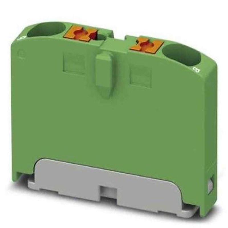 Phoenix Contact Distribution Block, 2 Way, 690V, 24A, Green