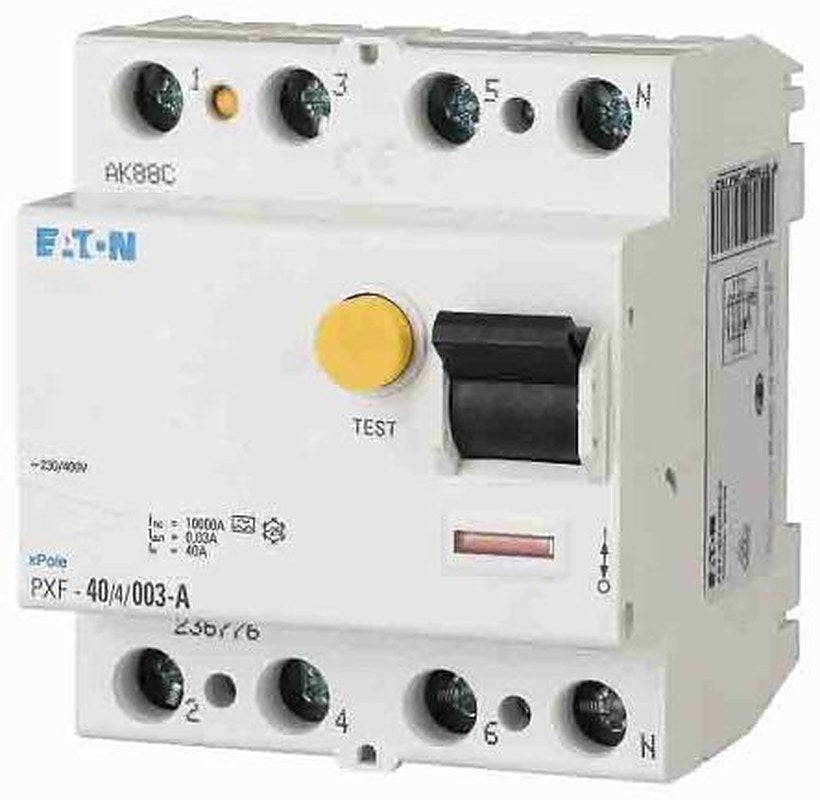 Eaton PXF-A Series Residual Current Circuit Breaker, 80A, 3+N-Pole, 100 mA, Type A, 500 A 400V ac