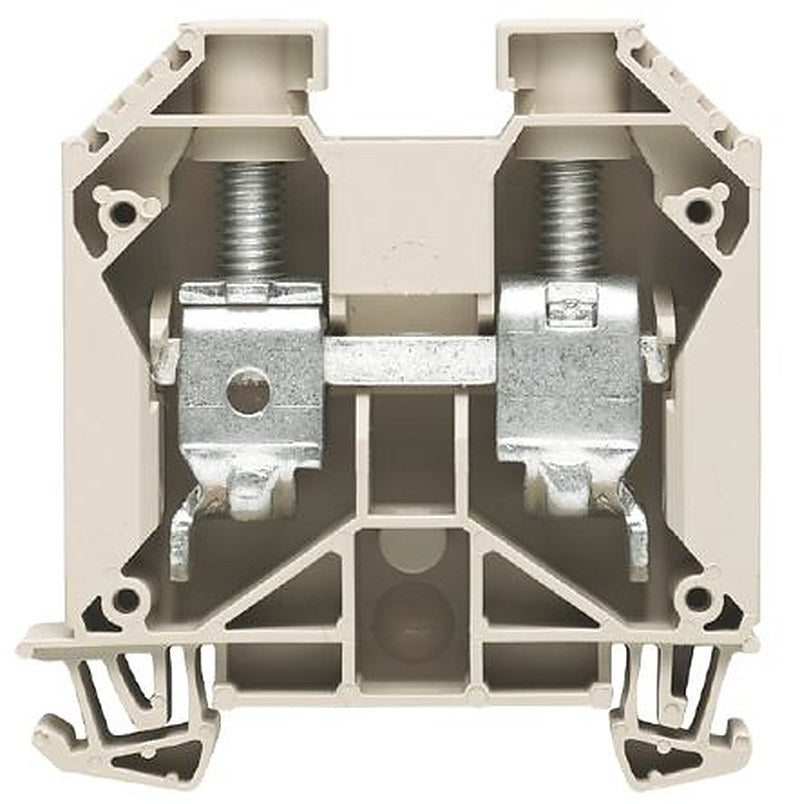 Weidmüller 1028800000 W Series Feed Through Terminal Block Dark Beige, 35mm², 1-Level, Screw