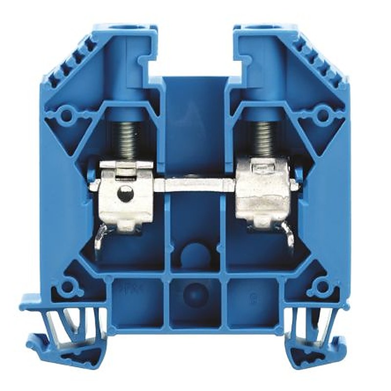 Weidmüller 1028980000 W Series Feed Through Terminal Block Blue, 16mm², 1-Level, Screw