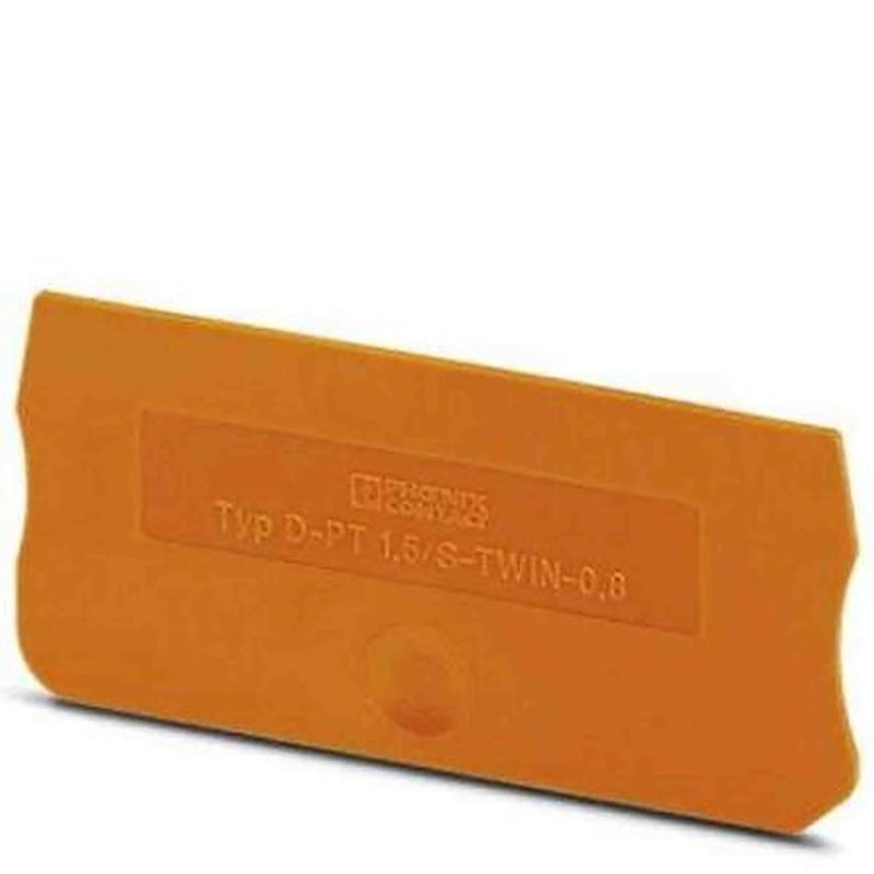 Phoenix Contact End Cover for Use with DIN Rail Terminal Blocks