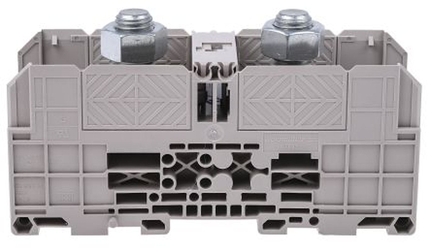 Weidmüller 1029700000 WFF Series DIN Rail Terminal Block Dark Beige, 240mm², 25 mm², 1-Level, Bolt