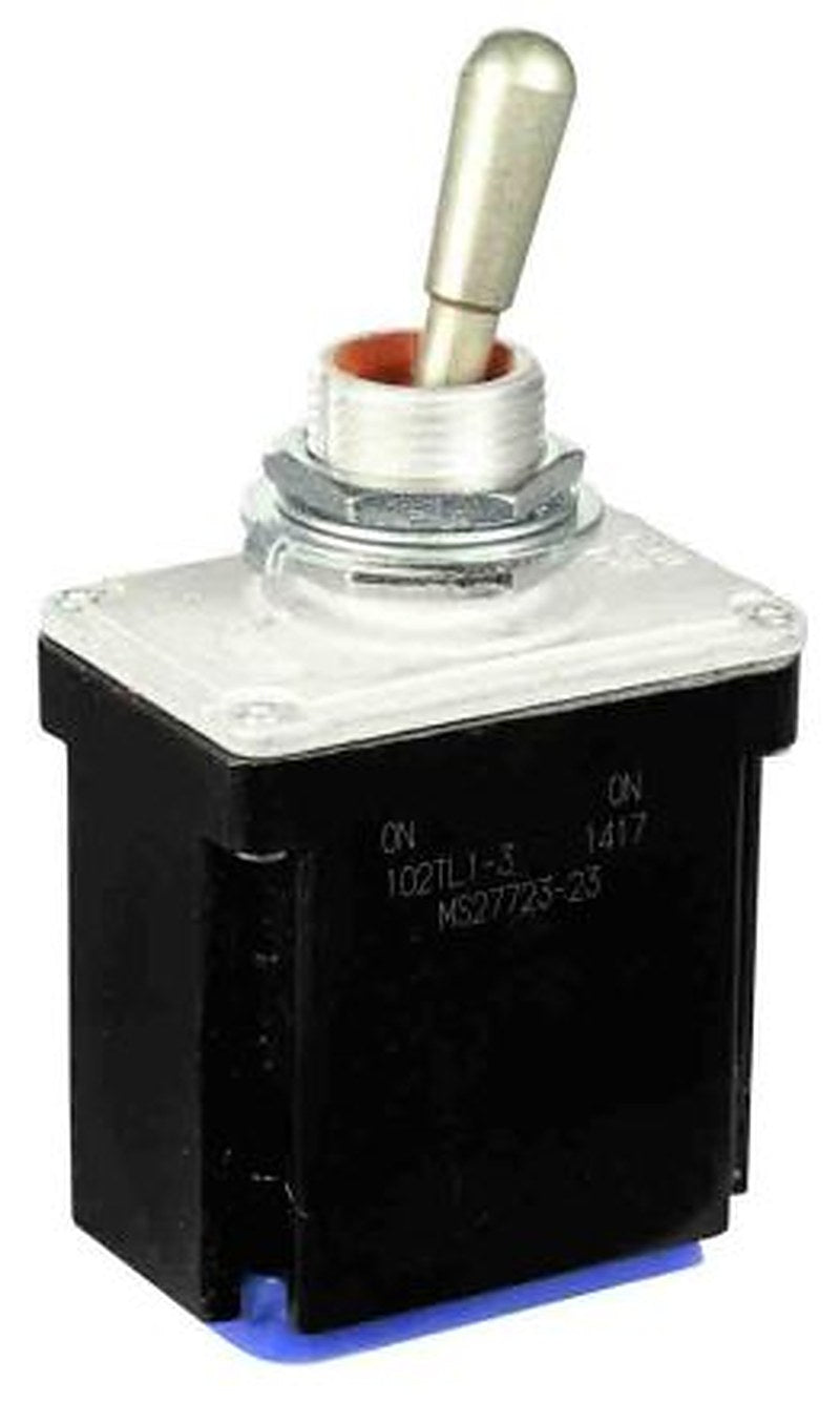 Honeywell Toggle Switch, Bushing Mount, On-On, DPDT, Wire Terminal, 28 V dc, 125 V ac