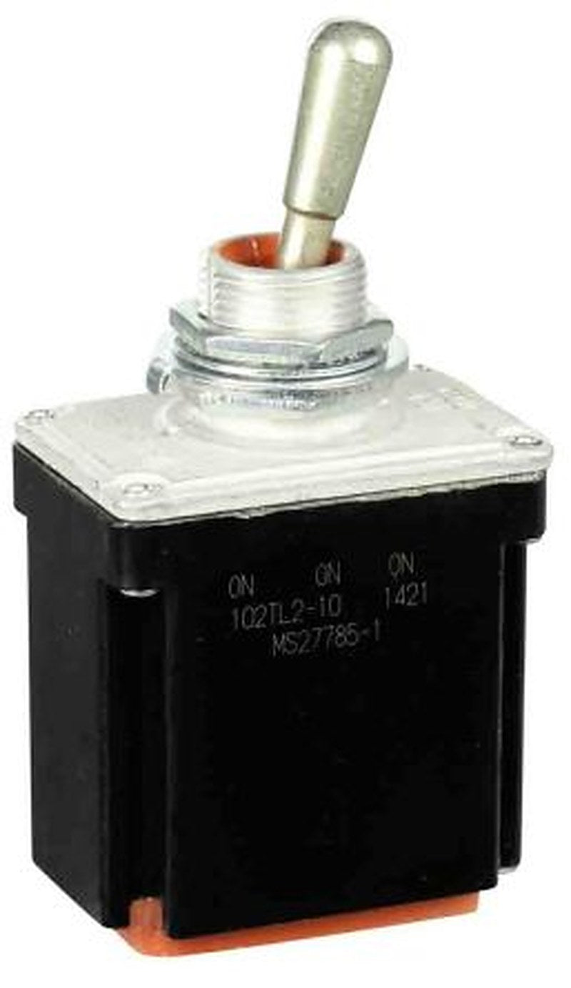 Honeywell Toggle Switch, Bushing Mount, On-On-On, DPDT, Wire Terminal, 28 V dc, 125 V ac
