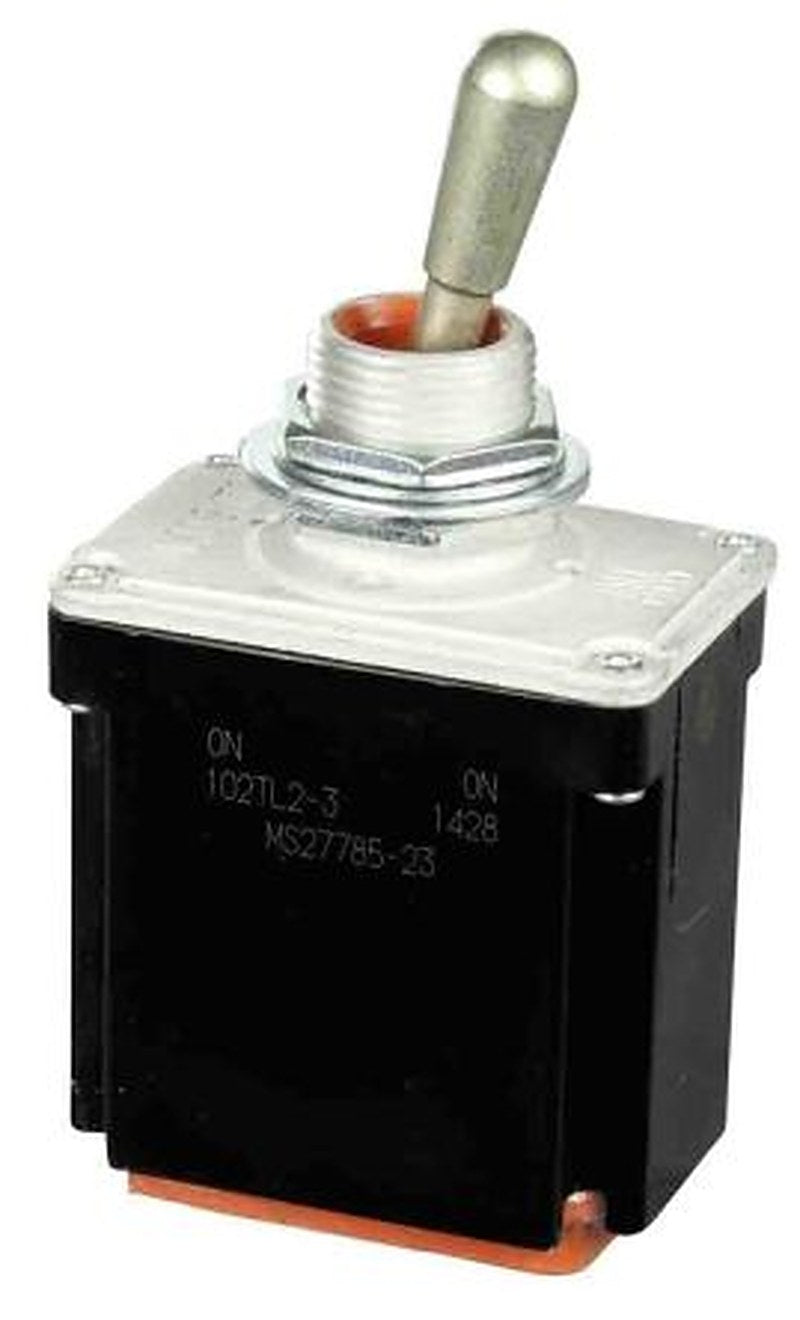 Honeywell Toggle Switch, Bushing Mount, On-On, DPDT, Wire Terminal, 28 V dc, 125 V ac