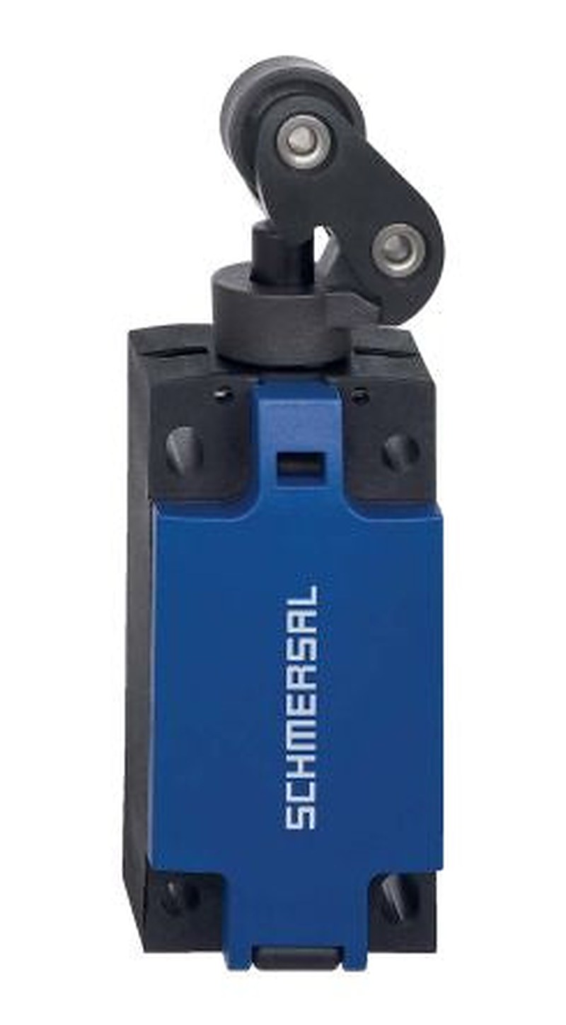 Schmersal PS316-T12-K370 Series Offset roller lever K370 Limit Switch, 1 NO/2 NC, IP67, IP66, Plastic, Fibreglass