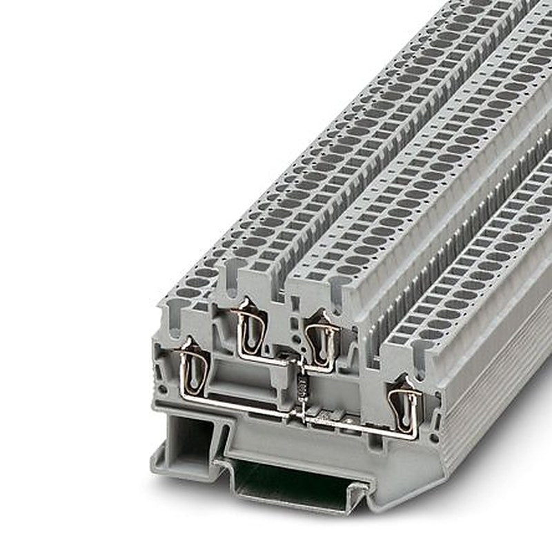 Phoenix Contact 1030753 Component Terminal Block Grey, 0.08mm², 4 mm², 2-Level, Spring Cage