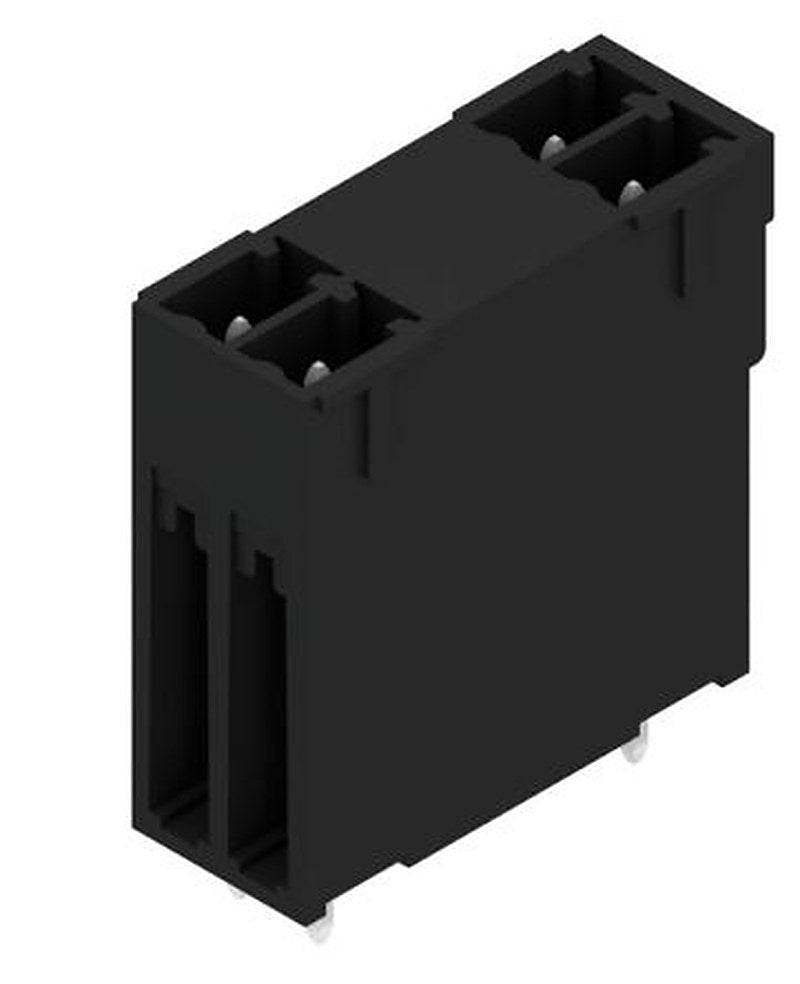 Weidmüller, SCD-THR Male PCB Header, 3.81 mm Pitch, 4 Way, 2 Row 90°