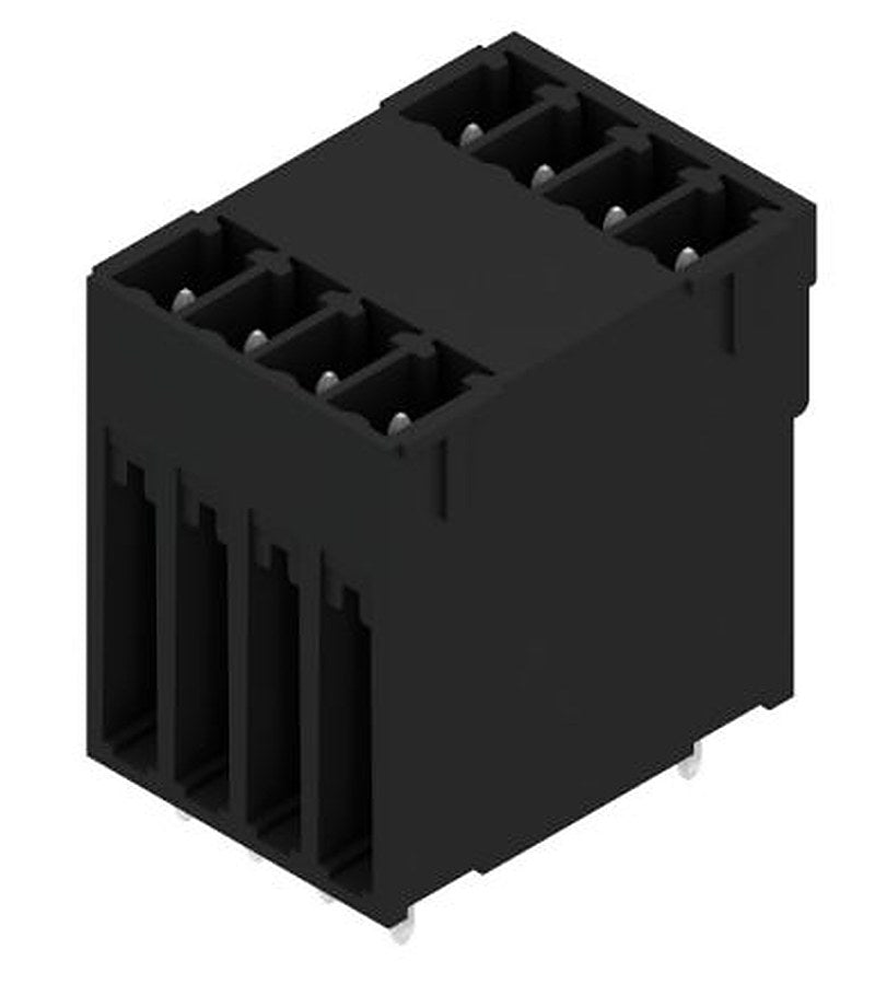 Weidmüller, SCD-THR Male PCB Header, 3.81 mm Pitch, 8 Way, 2 Row 90°