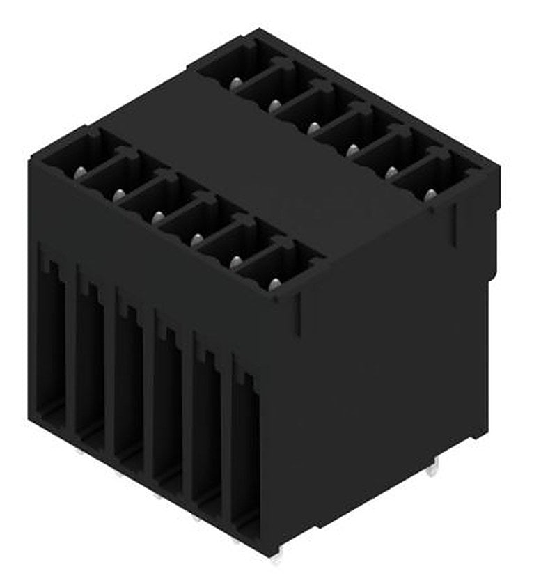 Weidmüller, SCD-THR Male PCB Header, 3.81 mm Pitch, 12 Way, 2 Row 90°