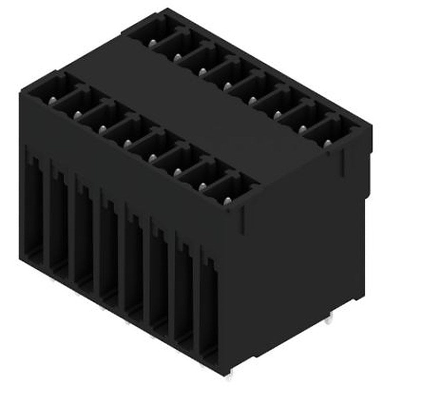 Weidmüller, SCD-THR Male PCB Header, 3.81 mm Pitch, 16 Way, 2 Row 90°