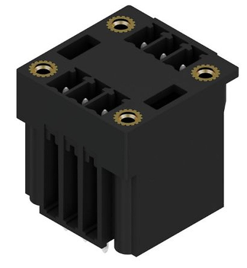 Weidmüller, SCD-THR Male PCB Header, 3.81 mm Pitch, 6 Way, 2 Row 90°