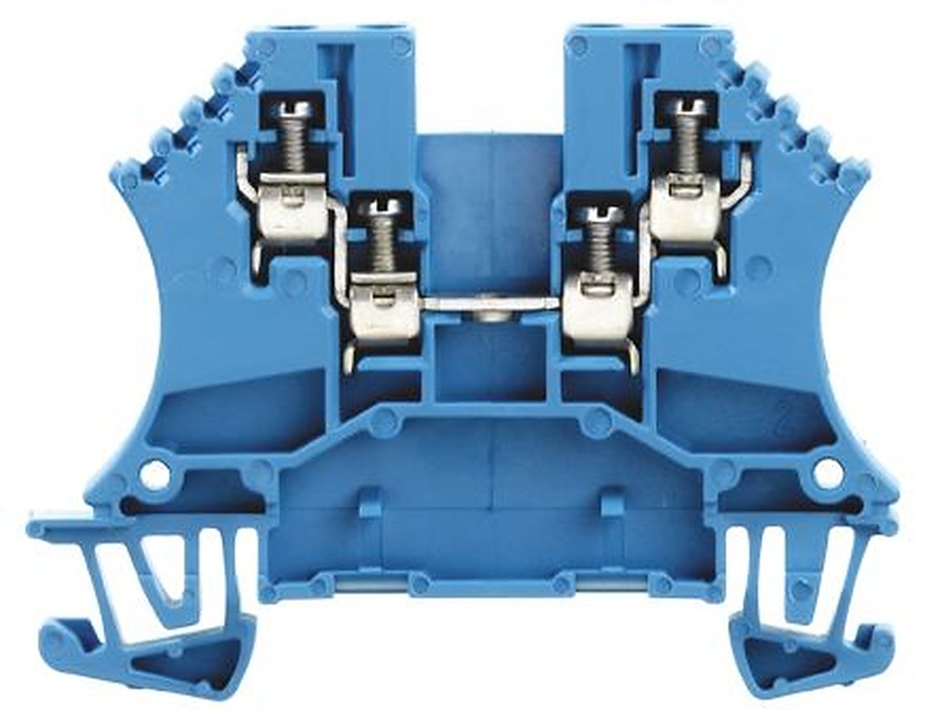 Weidmüller 1031480000 W Series Feed Through Terminal Block Blue, 1.5mm², 1-Level, Screw