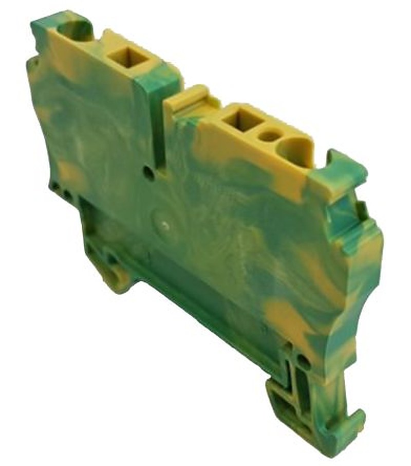 Weidmüller 4-Way WDK 2.5PE Double Deck Earth Terminal Block, 1.5mm², 150 mm², 12AWG, 26 AWG Wire, Screw, Wemid Housing,
