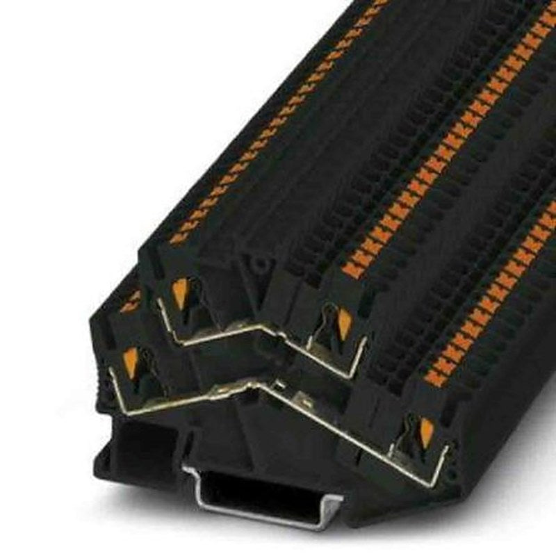 Phoenix Contact 1037087 PTTBS Series Double Level Terminal Block Black, 0.14mm², 4 mm², 2-Level, Push-in, ATEX, IECEx