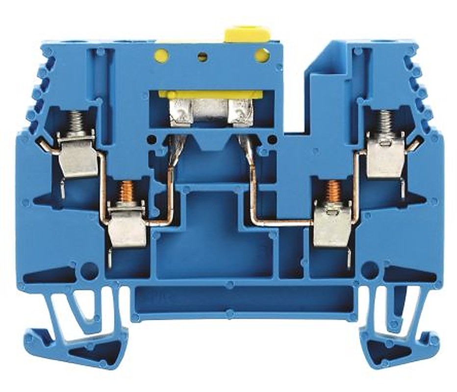Weidmüller 1039980000 W Series Disconnect Terminal Block Blue, 2.5mm², 1-Level, Screw