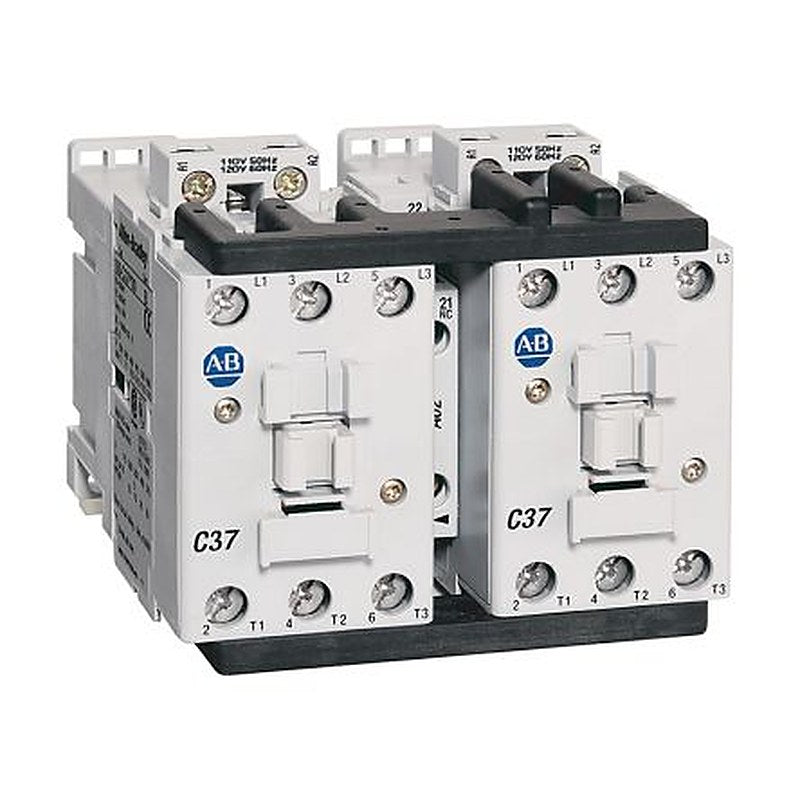 Allen Bradley 104-C Reversing Contactor, 24V dc Coil, 3-Pole, 9 A, 7.5 kW 24V dc, 1 NO/3 NC, 690V ac