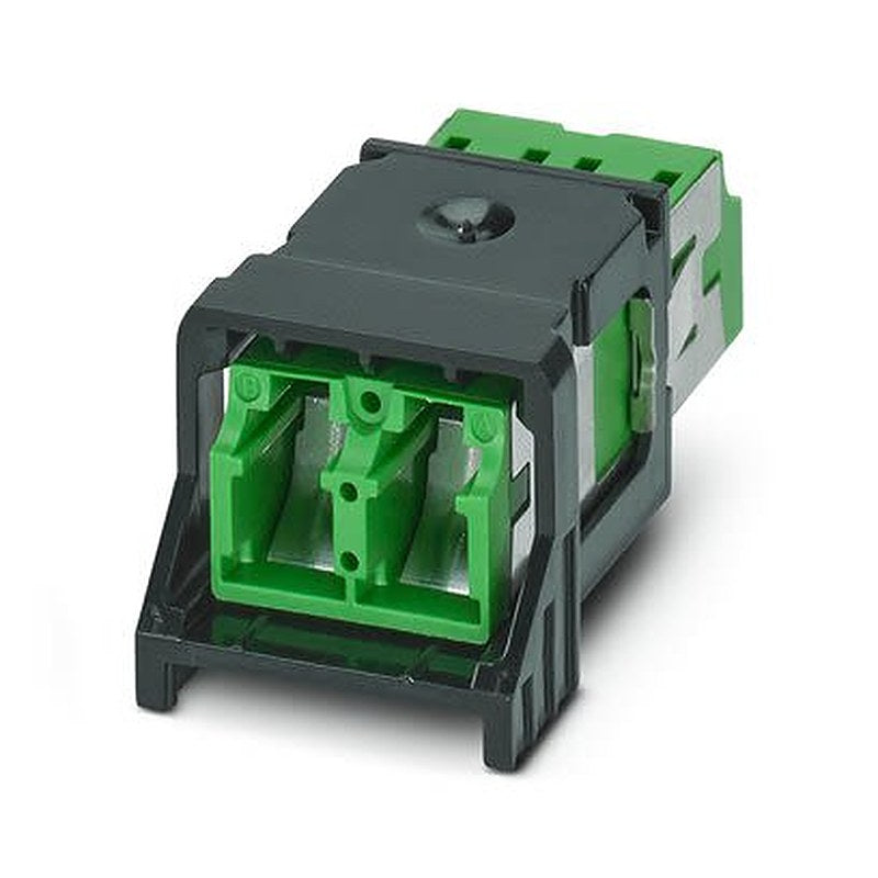 Phoenix Contact 1041780 LC Single Mode Duplex Fibre Optic Adapter, 0.2dB Insertion Loss