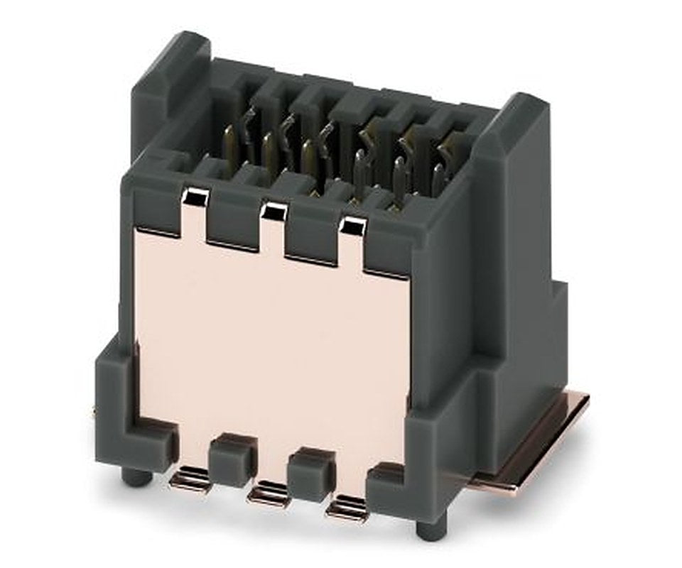 Phoenix Contact FP 0.8/12-MV-SH Series Vertical Surface PCB Header, 12 Contact(s), 0.8 mm Pitch, 2 Row, Shrouded