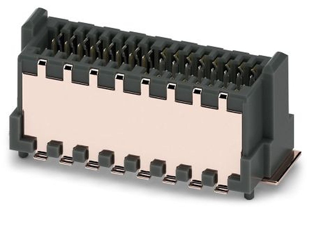 Phoenix Contact FP 0.8/32-MV-SH Series Vertical Surface PCB Header, 32 Contact(s), 0.8 mm Pitch, 2 Row, Shrouded