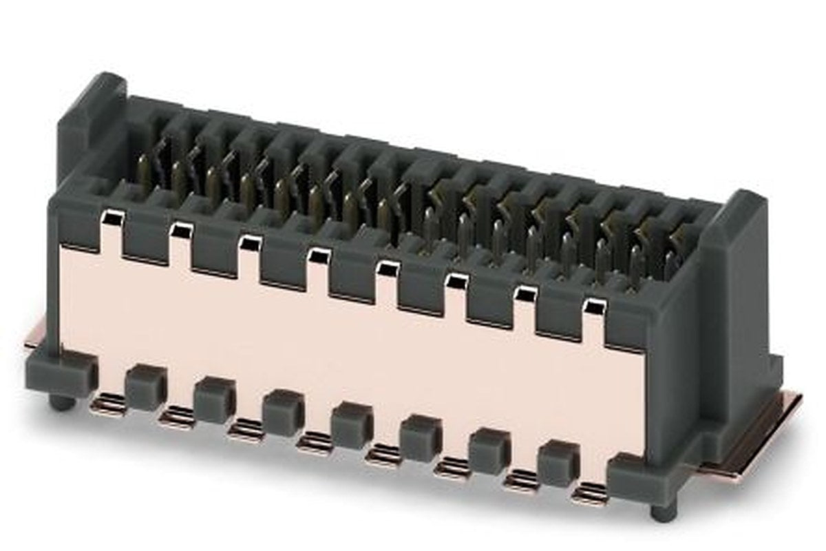 Phoenix Contact FP 0.8/32-MV-SH Series Surface PCB Header, 32 Contact(s), 0.8 mm Pitch, 2 Row, Shrouded