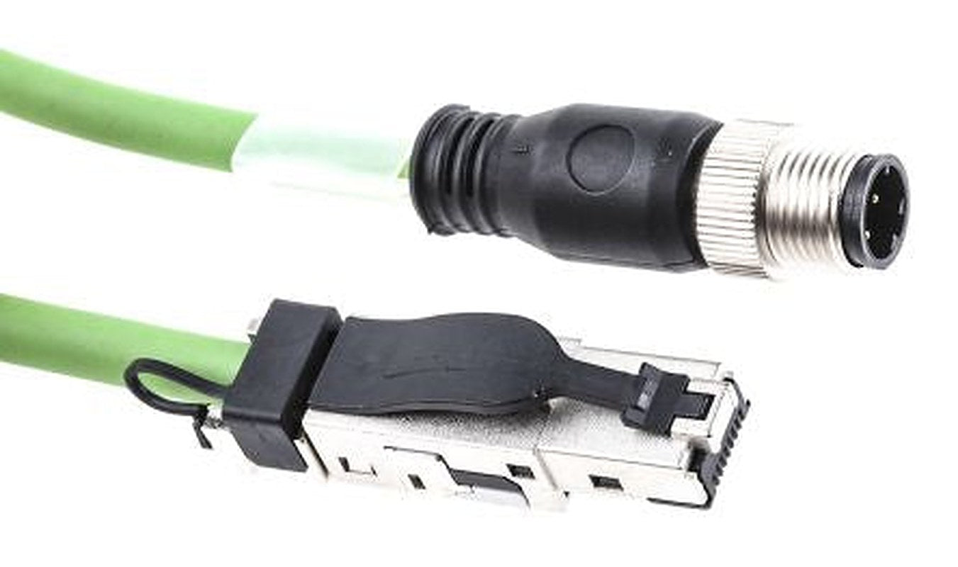 Weidmüller IE-C5DD4UG0010MCSA20-E, 1 m Cat5 Ethernet Cable, Green, SF/UTP 4 Screened Polyurethane Sheath