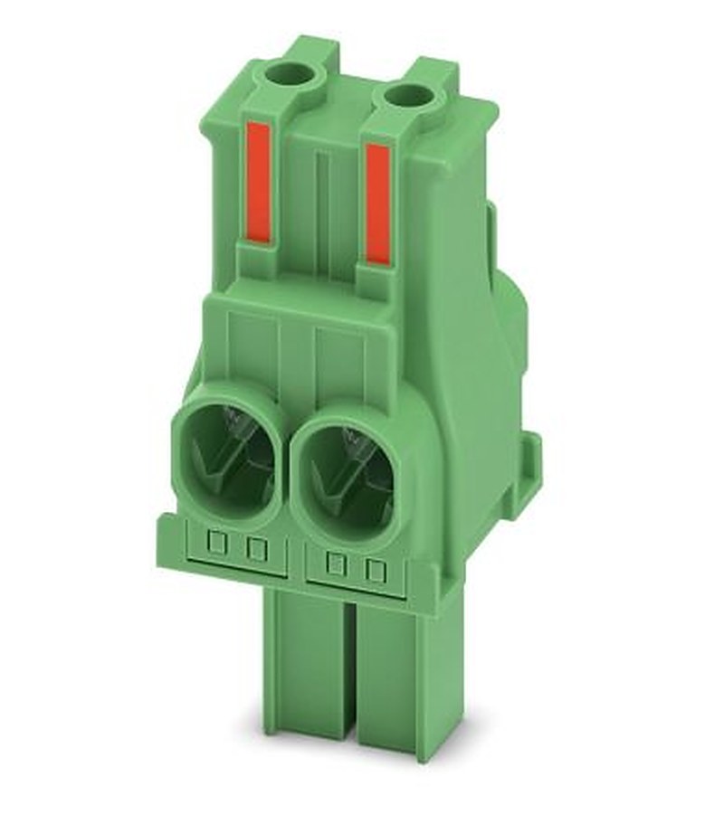 Phoenix Contact PC 6 Series Pluggable Terminal Block, 2-Contact, 7.62 mm Pitch, 1 Row, 1044740
