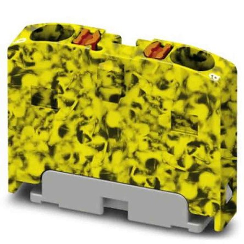 Phoenix Contact Distribution Block, 2 Way, 450V, 17.5A, Black, Yellow