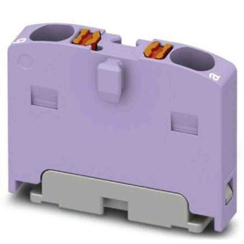 Phoenix Contact Distribution Block, 2 Way, 450V, 17.5A, Violet