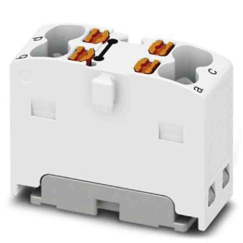 Phoenix Contact Distribution Block, 4 Way, 450V, 17.5A, White