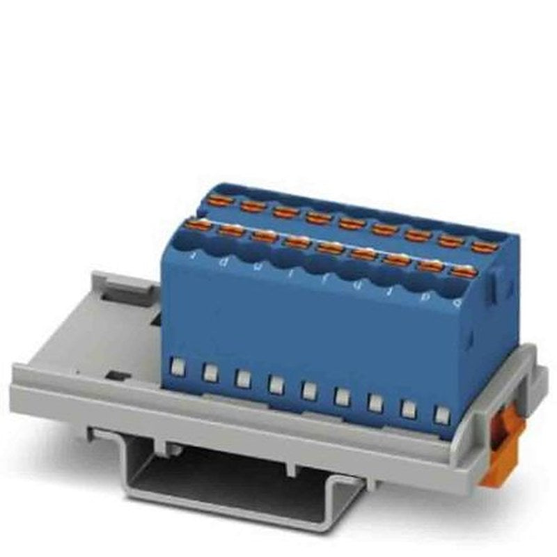 Phoenix Contact Distribution Block, 18 Way, 500V, 17.5A, Blue