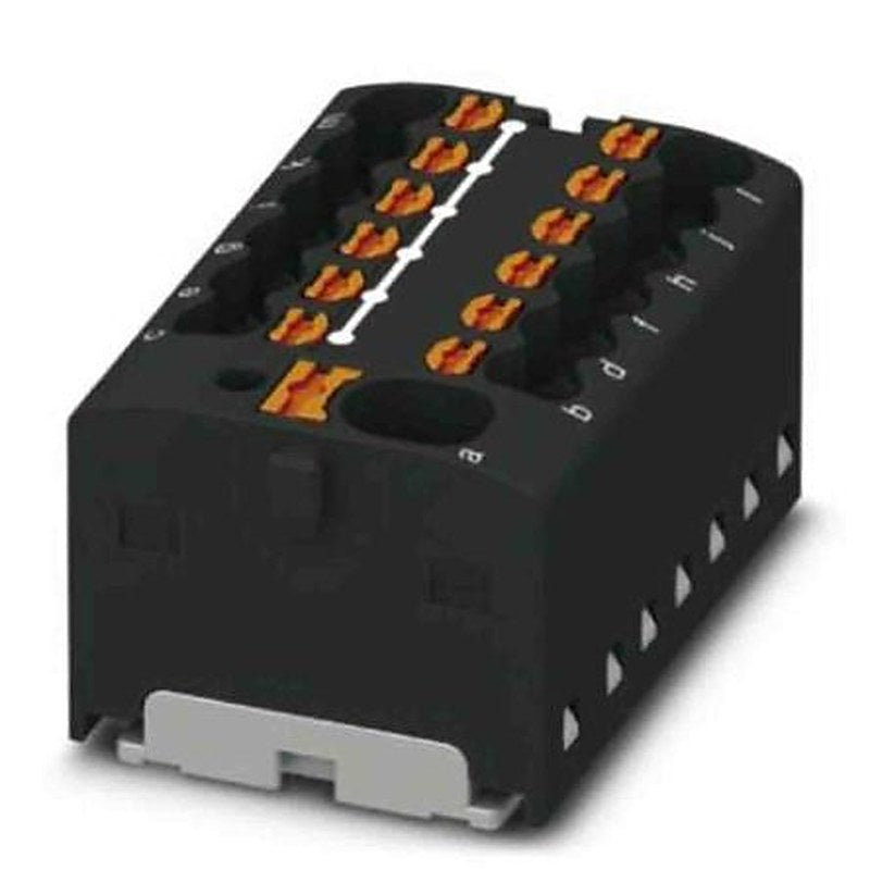 Phoenix Contact Distribution Block, 13 Way, 450V, 17.5A, Black