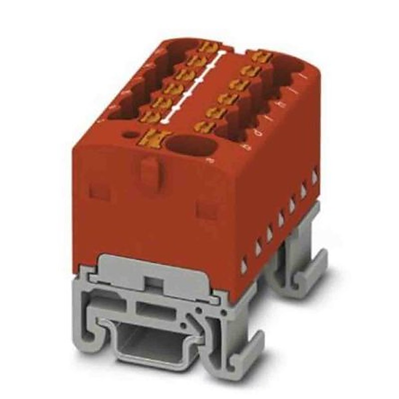 Phoenix Contact Distribution Block, 13 Way, 500V, 17.5A, Red