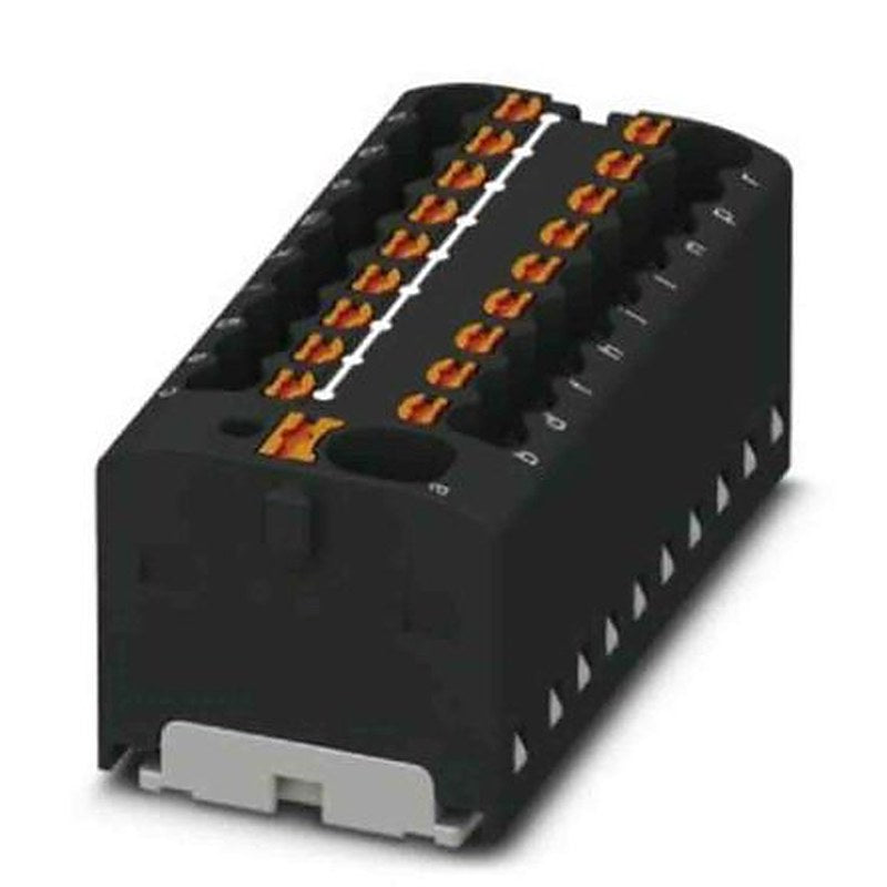 Phoenix Contact Distribution Block, 19 Way, 450V, 17.5A, Black