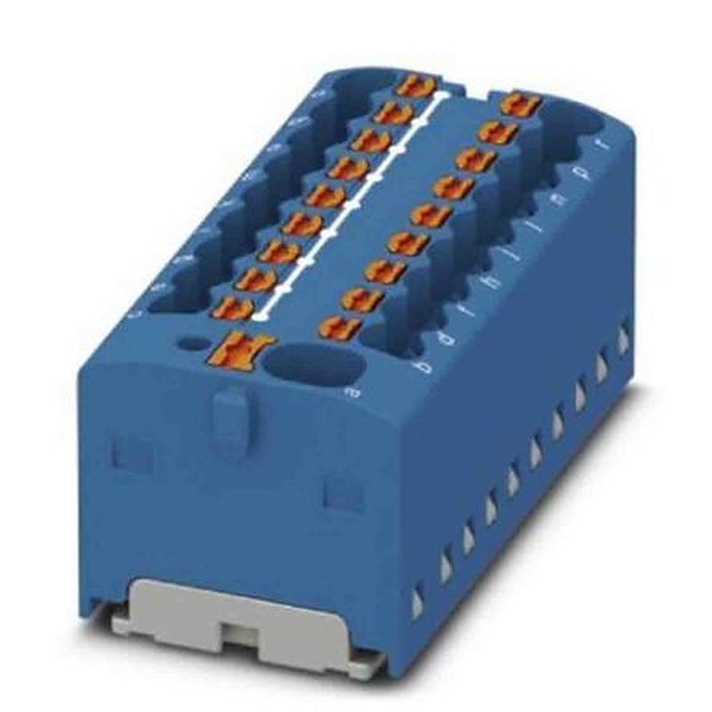 Phoenix Contact Distribution Block, 19 Way, 450V, 17.5A, Blue