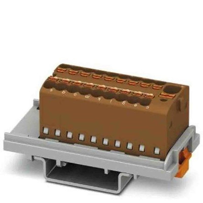 Phoenix Contact Distribution Block, 19 Way, 500V, 17.5A, Brown