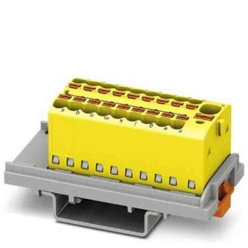 Phoenix Contact Distribution Block, 19 Way, 500V, 17.5A, Yellow