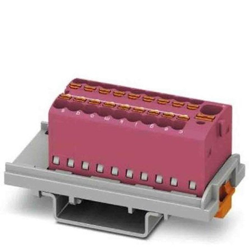 Phoenix Contact Distribution Block, 19 Way, 500V, 17.5A, Pink