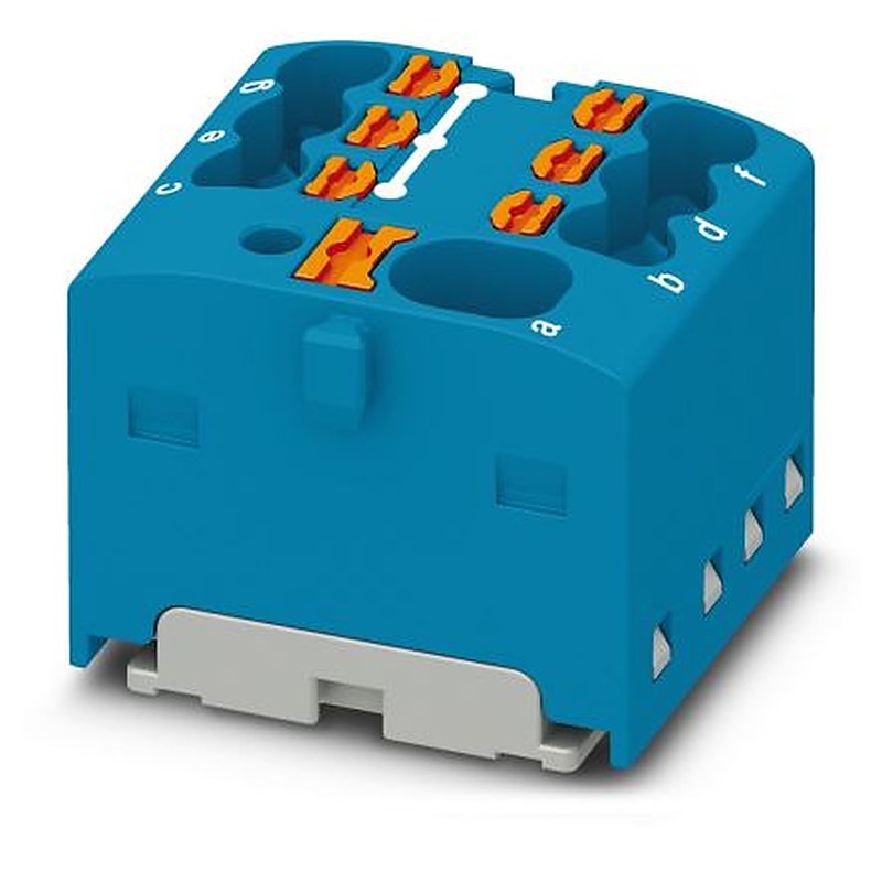 Phoenix Contact Distribution Block, 7 Way, 450V, 17.5A, Blue