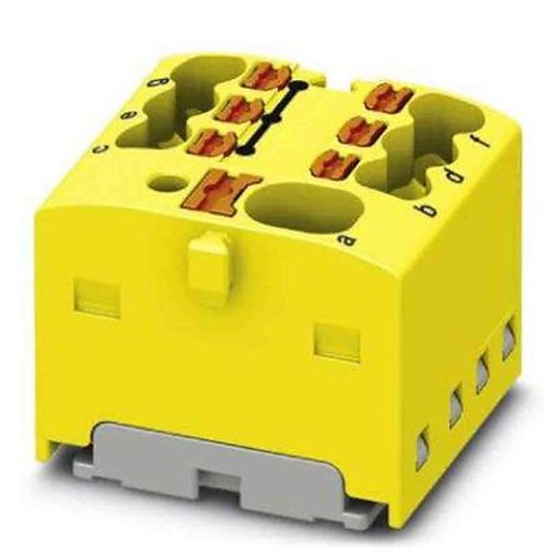 Phoenix Contact Distribution Block, 7 Way, 450V, 17.5A, Yellow