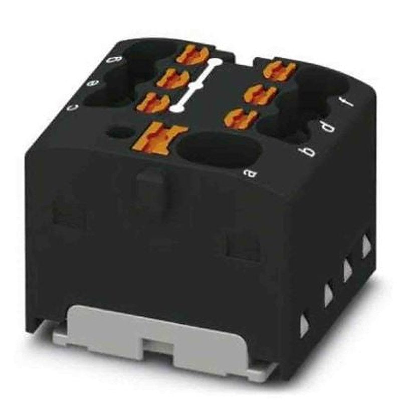 Phoenix Contact Distribution Block, 7 Way, 450V, 17.5A, Black