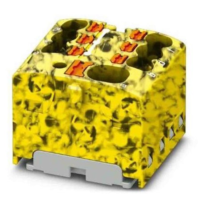 Phoenix Contact Distribution Block, 7 Way, 450V, 17.5A, Black, Yellow
