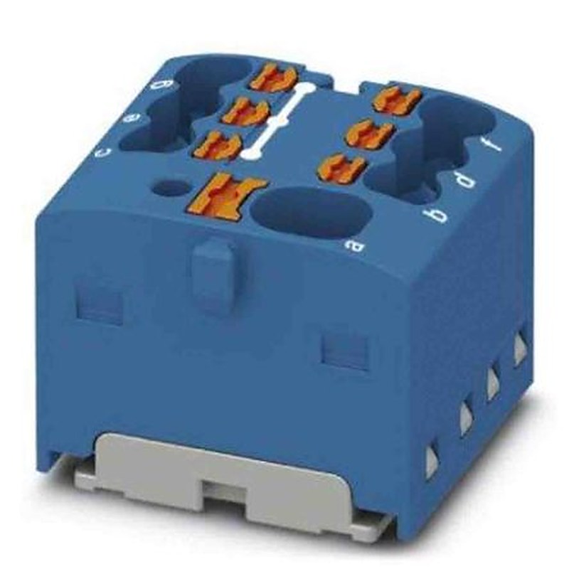 Phoenix Contact Distribution Block, 7 Way, 450V, 17.5A, Blue