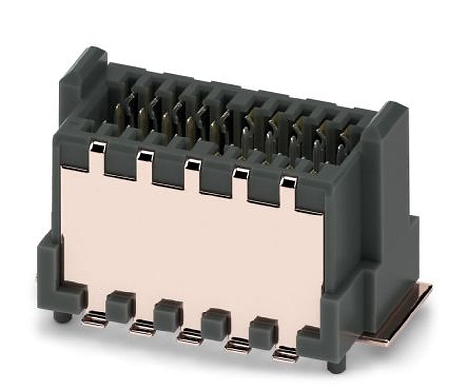 Phoenix Contact FP 0.8/20-MV-SH Series Surface PCB Header, 20 Contact(s), 0.8 mm Pitch, 2 Row, Shrouded