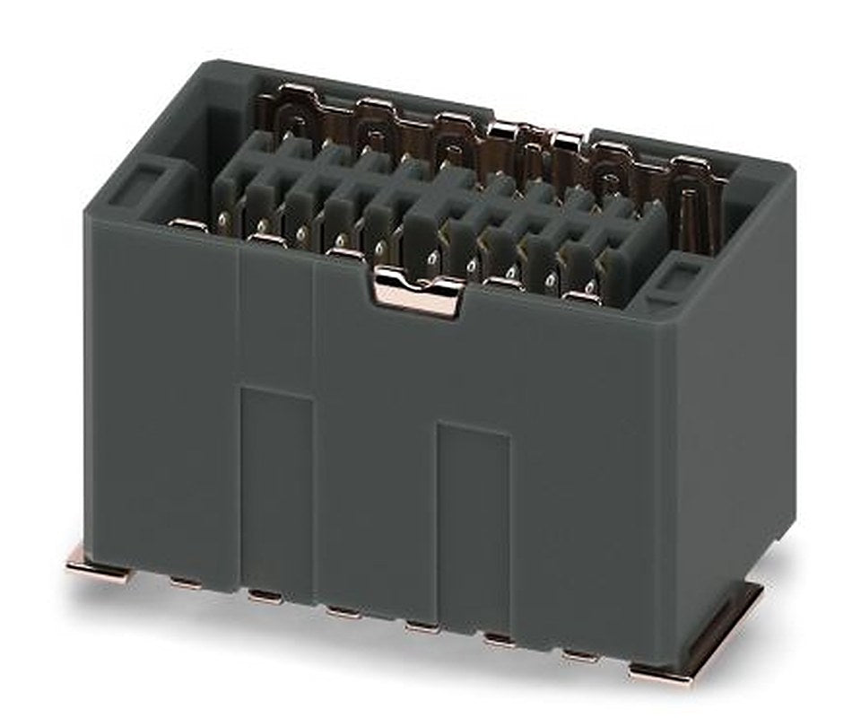 Phoenix Contact FP 0.8/20-FV-SH Series Right Angle Surface PCB Socket, 20-Contact, 2 Row, 0.8 mm Pitch Solder