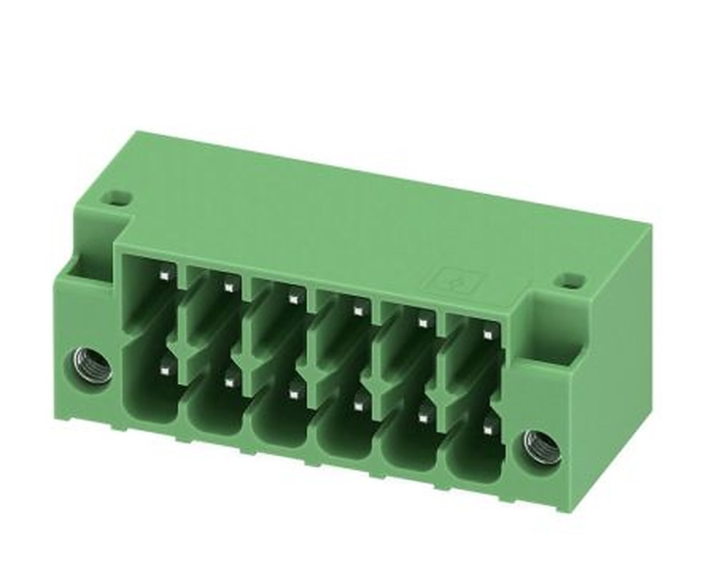 Phoenix Contact DMC Series Pluggable Terminal Block, 6-Contact, 3.5 mm Pitch, 2 Row, 1053869