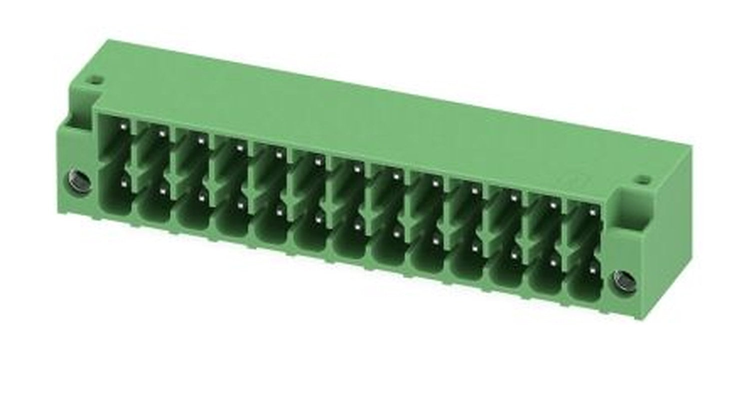 Phoenix Contact DMC1.5 Series Pluggable Terminal Block, 13-Contact, 3.5 mm Pitch, 2 Row, 1053876